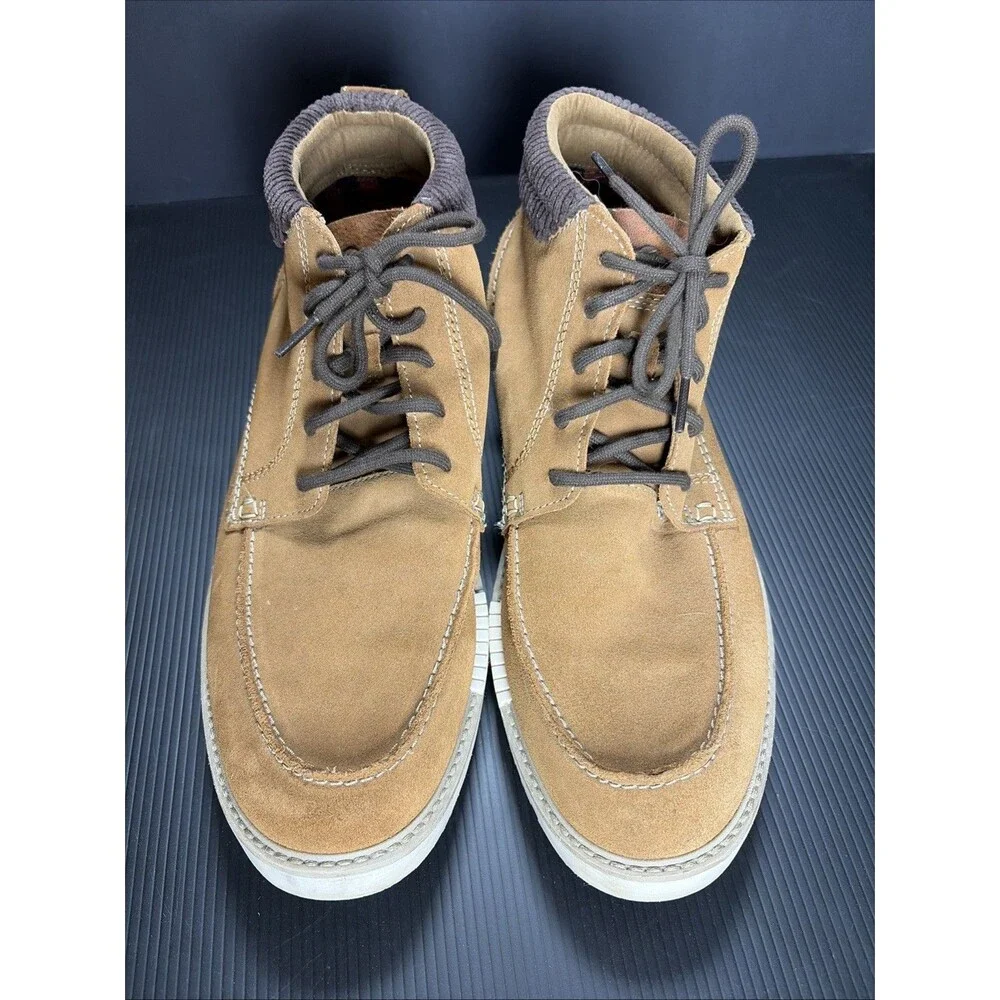 Clarks Men’s Barnes Mid Oxford Boot Cola Brown Suede US 13 M Outdoors Hiking